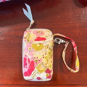 Vera Bradley wristlet wallet/phone holder